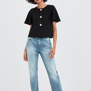 Zara Black Top Size S